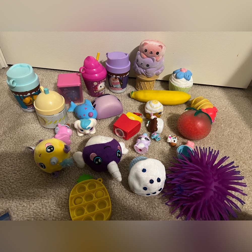 Squishmallows and Sensory Fidget Toys- Lot